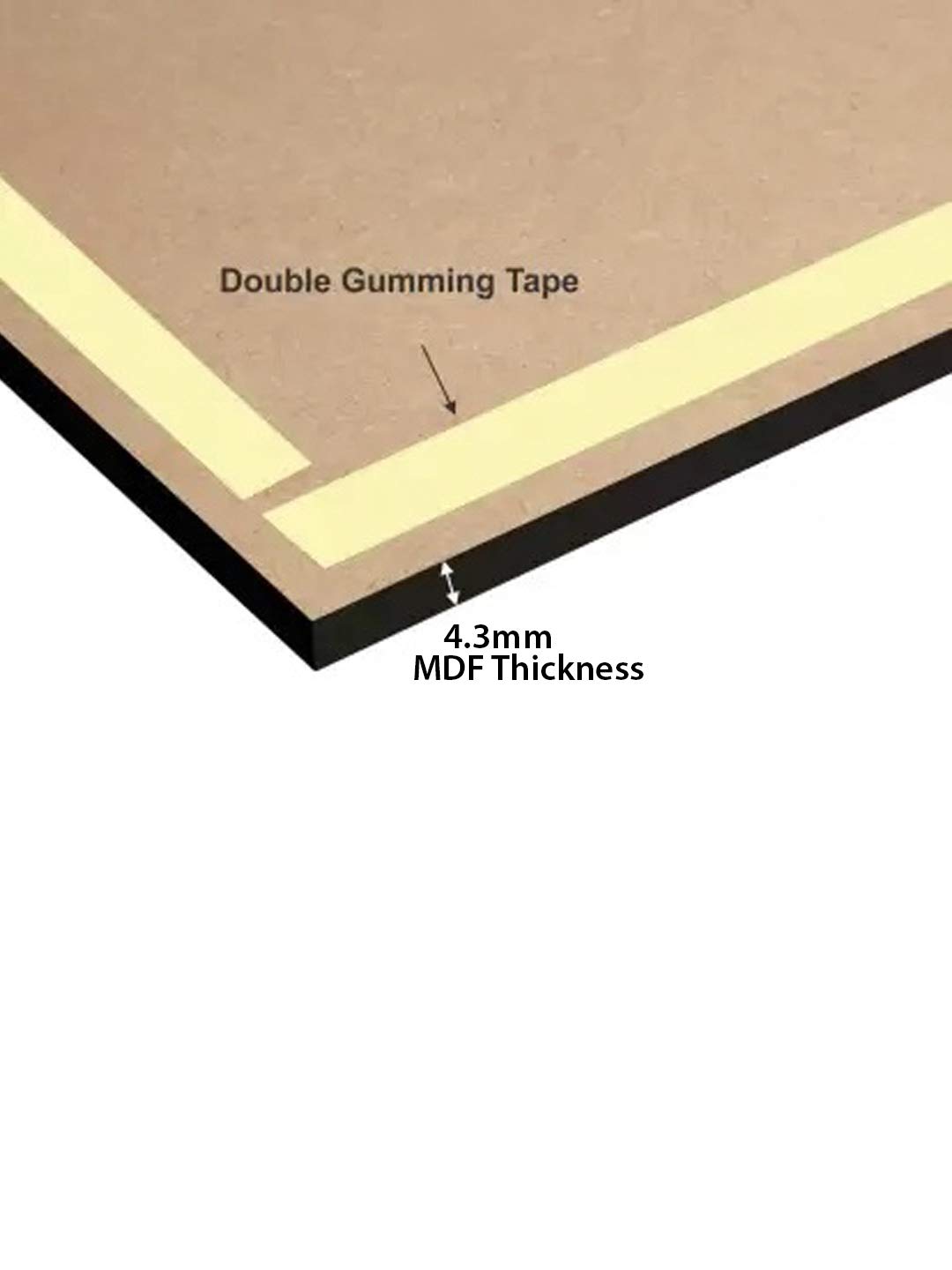 Indianara Set Of 3 Indian Village Mdf Art Painting (3581Fl) Without Glass 4.5 X 12, 9 X 12, 4.5 X 12 Inch